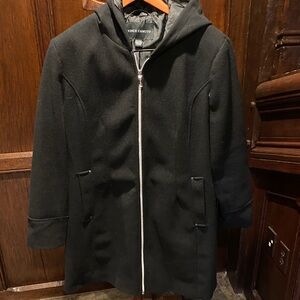 Vince Camuto Women’s Dark Trench Coat with Hood